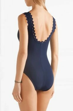 Reina V-Neck One-Piece Swimsuit In Navy 7 Reina V-Neck One-Piece Swimsuit In Navy -PESCA BOUTIQUE Sales 1022800 bk xl