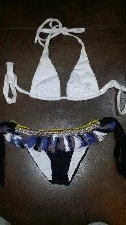 CS1520 Tassel Bikini In Black