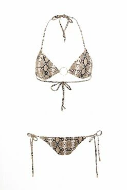 Miami Tie Side Bottom In Snake