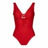 Ventura V-Neck Silent Underwire One-Piece In Cherry -PESCA BOUTIQUE Sales 205 n70 cher 1