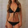 Elizabeth Crochet Racerback Triangle Top & Brazilian Bottom In Black 1 Elizabeth Crochet Racerback Triangle Top & Brazilian Bottom In Black -PESCA BOUTIQUE Sales 2611 bk 3111 bk 1