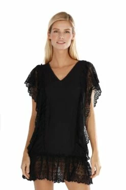 Antigua Beach Dress In Black