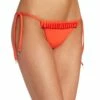Goddess Pleated Hipster Tie Side Bikini Bottom In Coral -PESCA BOUTIQUE Sales a195siympol. ul1500