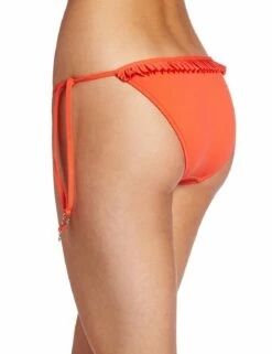 Goddess Pleated Hipster Tie Side Bikini Bottom In Coral 5 Goddess Pleated Hipster Tie Side Bikini Bottom In Coral -PESCA BOUTIQUE Sales a1kdcwl pml. ul1500