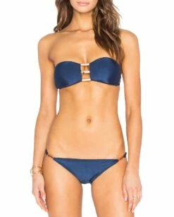 Scooped Bottom With Rose Gold In Sky Blue