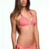 ANK Intertwine Coral Bikini Top -PESCA BOUTIQUE Sales ank by mirla sabino propeller fix triangle bikini in guava color at pesca boutique