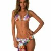 Calcinha Halter Bikini Top In Tropical -PESCA BOUTIQUE Sales b1518a amarra o larda tropical frente