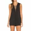 Indie Romper In Soft Black By Blue Life
