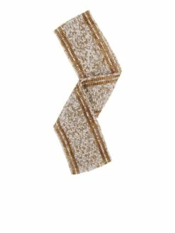 Elastic Piping Belt In Gold Summer Mix