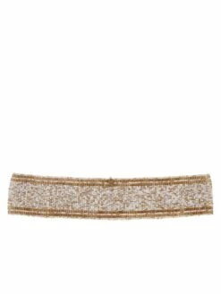 Elastic Piping Belt In Gold Summer Mix 10 Elastic Piping Belt In Gold Summer Mix -PESCA BOUTIQUE Sales elastic belt with piping 2 5