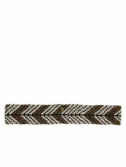 Elastic Pattern Belt In Feather Black