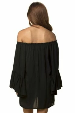 Off The Shoulder Long Sleeve Top In Black -PESCA BOUTIQUE Sales elry555bb 1024x1024