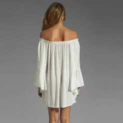 Off The Shoulder Long Sleeve Top In White -PESCA BOUTIQUE Sales il 794xn.1543453543 rgvm