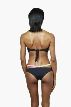 Chloe Strappy Bikini Bottom In Color Black