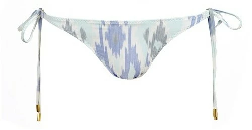 Key West Tie Side Bottom In Ikat Blue 6 Key West Tie Side Bottom In Ikat Blue - Image 4