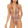 Safari Dreams High Leg Ruched Back One Piece In Brown -PESCA BOUTIQUE Sales l649 l14 007 z 827af544 2382 487d a4c5 c009c11fffd8