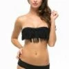 L*Space Dolly Knotted Bandeau Top In Black 2 L*Space Dolly Knotted Bandeau Top In Black -PESCA BOUTIQUE Sales l space dolly knotted fringe black 1 grande