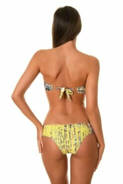 Canvas Twisted Bandeau Bikini -PESCA BOUTIQUE Sales limonada canvas bandeau bikini 02