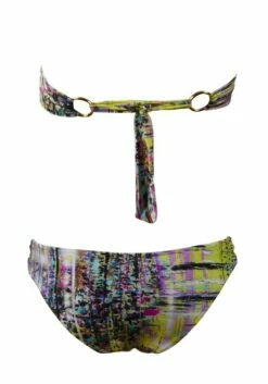 Canvas Twisted Bandeau Bikini -PESCA BOUTIQUE Sales limonada canvas bandeau bikini 03