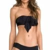 Hunter Rose Bandeau Top In Black