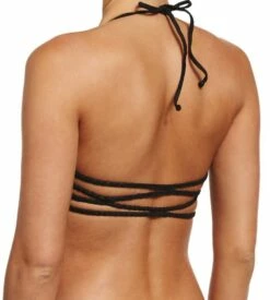 Onyx Braided Zen Halter Bikini Top In Black -PESCA BOUTIQUE Sales nmtb37k az 1