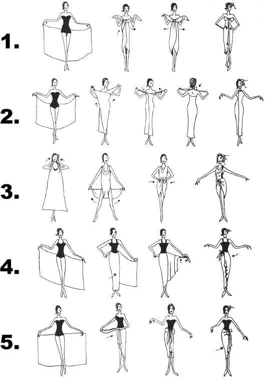 Chiffon Long Sarong In Red 5 Chiffon Long Sarong In Red - Image 3