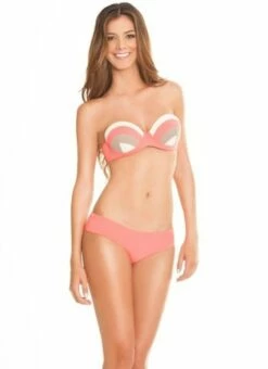 Rose Bule Clement Molded Push-Up Underwire Bikini