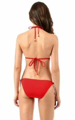 Envy Push Up String Top In Scarlet -PESCA BOUTIQUE Sales scarlet push up string bikini back 2
