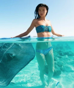 Tonga Bandeau Top In Reef