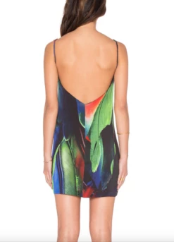 Colored Macro Feather Print Short Dress -PESCA BOUTIQUE Sales screen shot 2016 04 14 at 11.10.33 pm