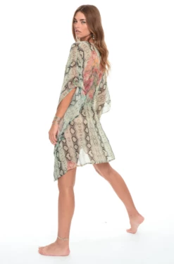 Tahiti Cover-Up With Front Drawstring In Snake -PESCA BOUTIQUE Sales screen shot 2020 02 13 at 8.53.04 pm