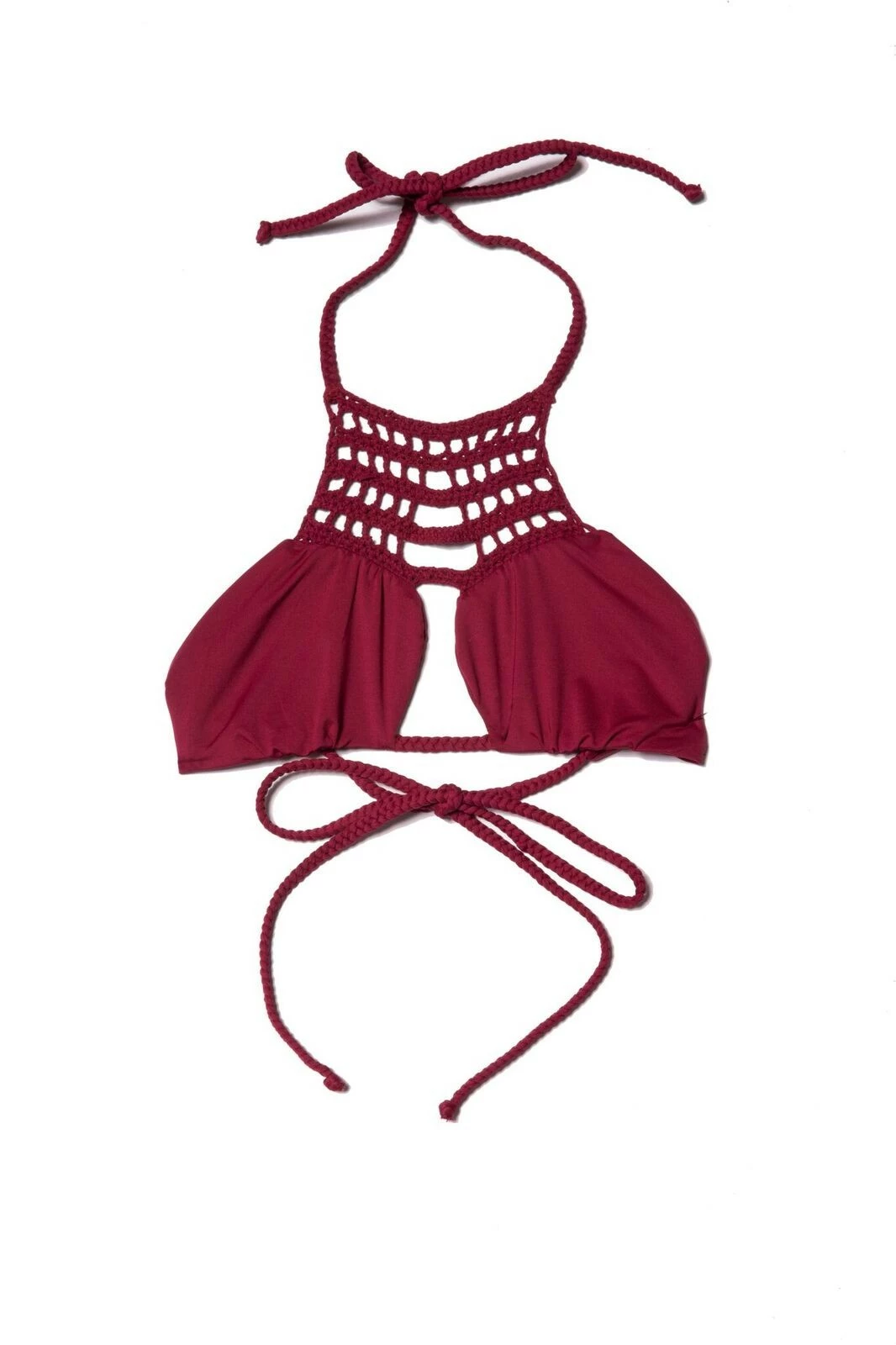 Mimi Halter Top In Maroon 5 Mimi Halter Top In Maroon - Image 3
