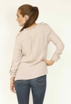 Military Blush Top -PESCA BOUTIQUE Sales yhst 44290777232375 2222 80195827 1